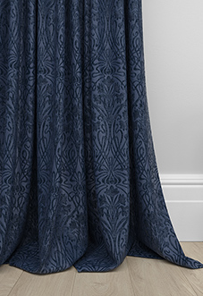 Tiverton, Indigo - Made to Measure Curtains